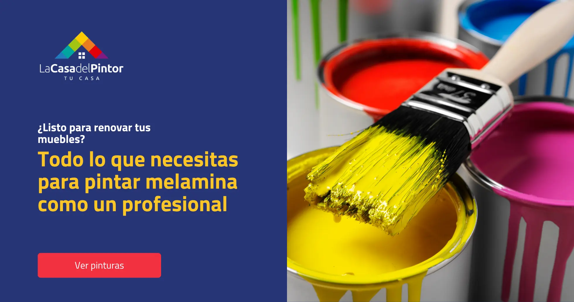 Comprar pinturas específicas para muebles de melamina