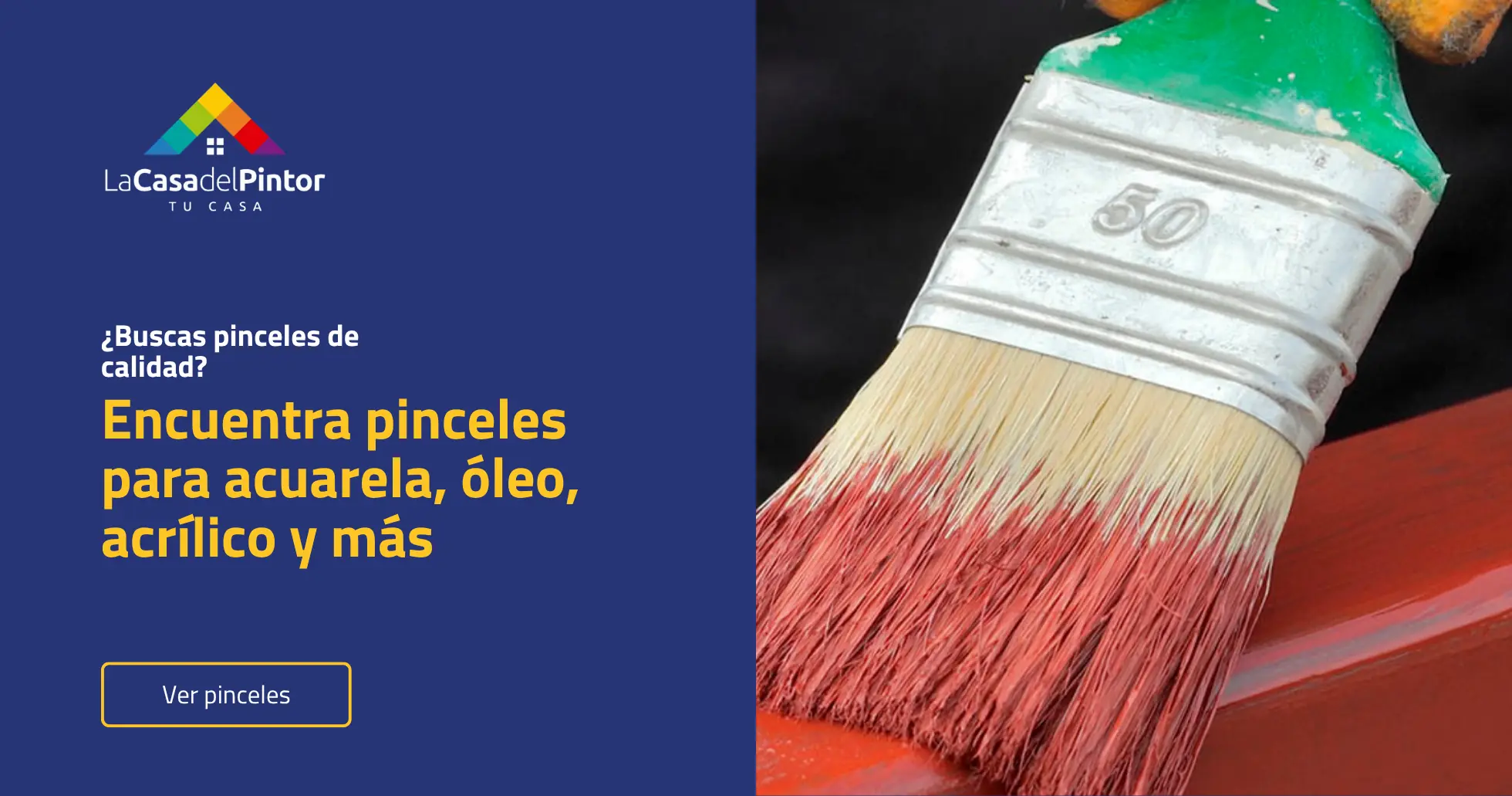 Compra pinceles en La Casa del Pintor
